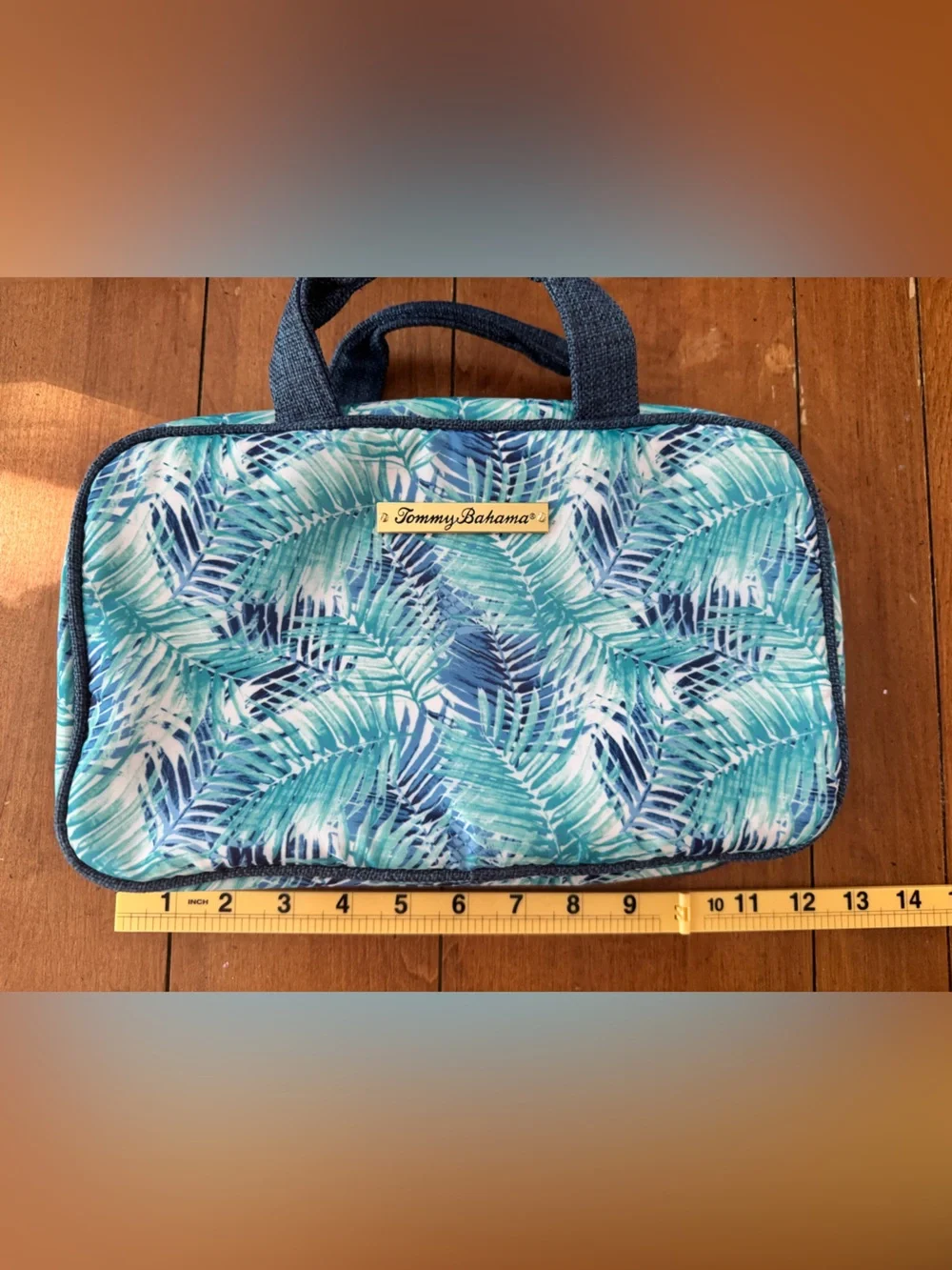 Tommy Bahama Green & Blue Palms, Cosmetic Makeup Travel Toiletry Organizer Bag